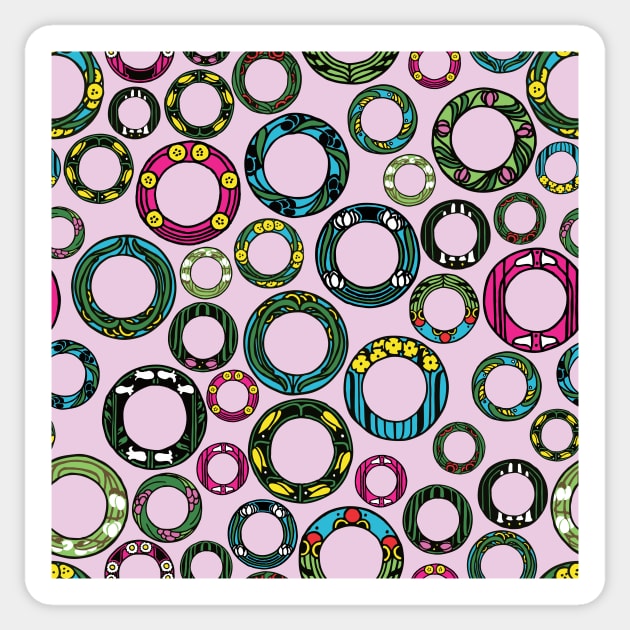 floral rings flower Sticker by B0red